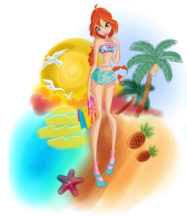 Летняя картинка с Блум