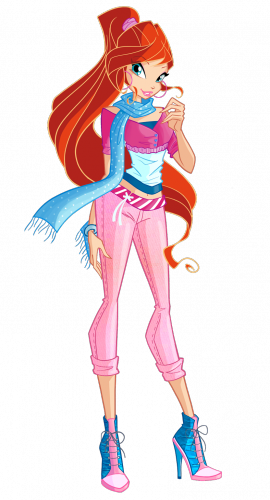 Винкс Клуб 5 сезон романтичная картинка с Блум в шарфике