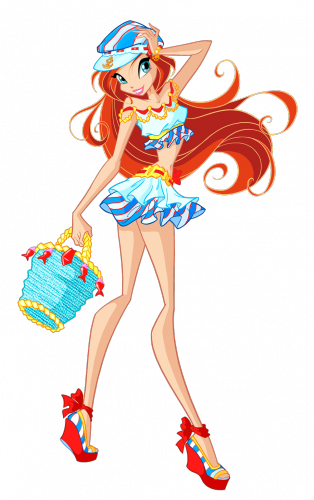 Блум 5 сезон, морской наряд с корзинкой