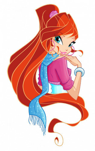 Winx Club Блум в шарфике