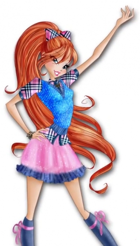 Блум школьный наряд 7 сезон Винкс, стиль кутюр