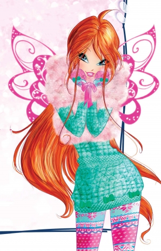 Блум новая зимняя картинка в стиле кутюр