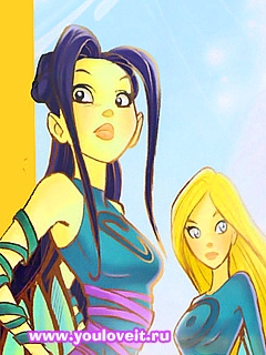 Картинка на мобильный чародейки в новом превращении 240 на 320