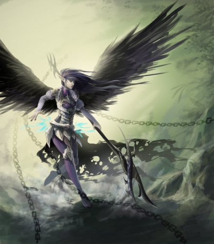 Арела в боевом костюме