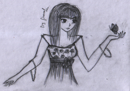 Girl Butterfly by Donnetta