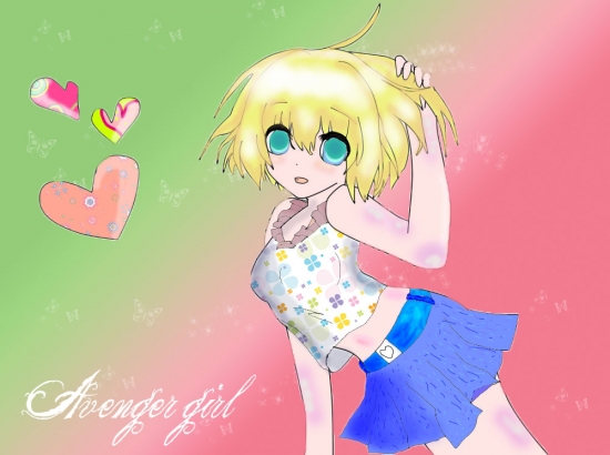 Аниме девочка by avenger girl