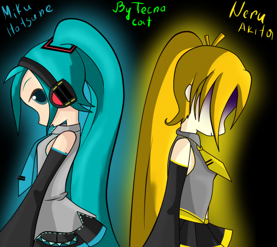 Мику Хатсуне и Неру Акита