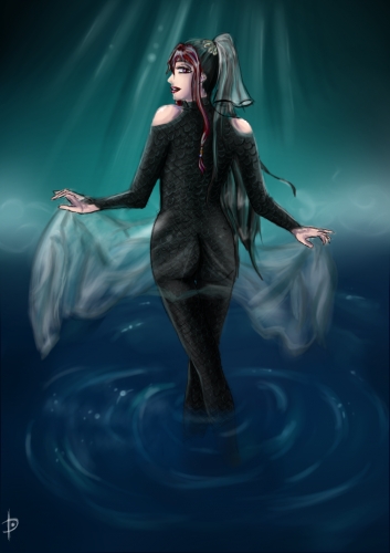 Чёрная водяная змея