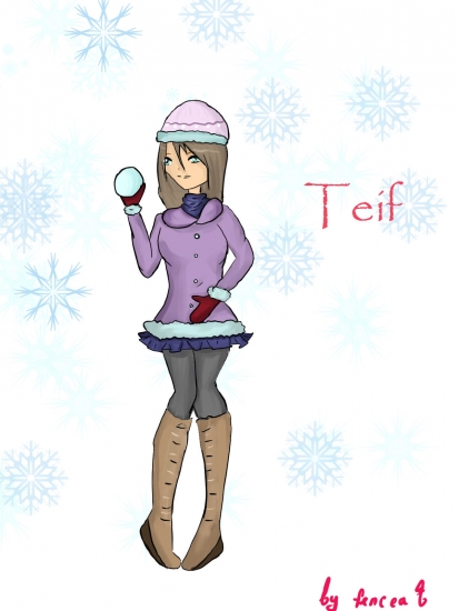 Teif in anime style by fencea