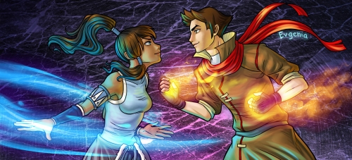 Korra vs Mako