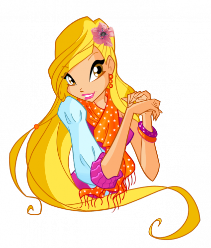 Портрет Стеллы, коллекция шарфики Винкс