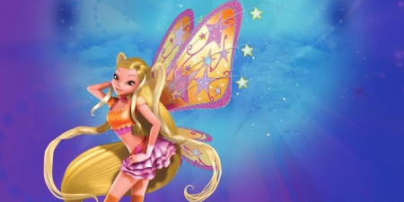 WINX CLUB 3D Красивый фон со Стеллой