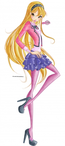 Стелла 6й сезон Волшебниц Винкс, школьный стиль