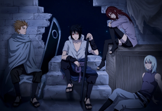 Команда Саске, вместе