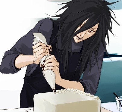 Мадара делает торт ^^