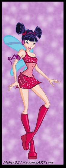 Первое, обычное превращение Музы из Винкс