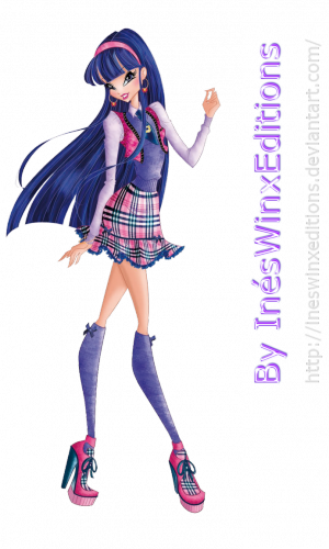 Winx Club Муза в полный рост, школьная форма кутюр