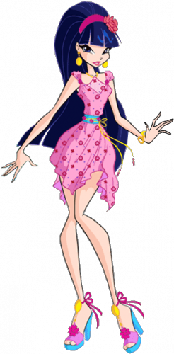 Муза в романтичном наряде с цветами 6 сезон