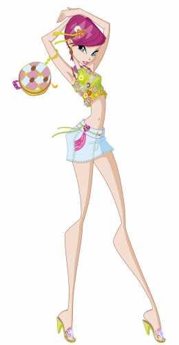 Винкс Текна  в фруктовом купальнике