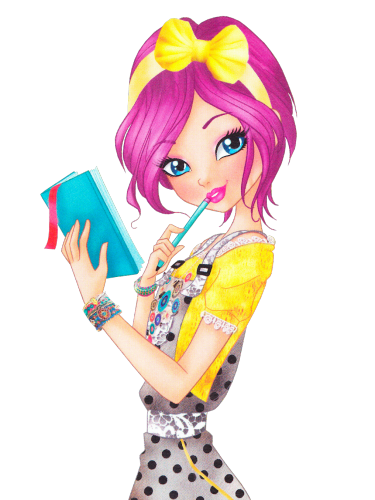 Винкс 8 сезон Текна с блокнотом и ручкой