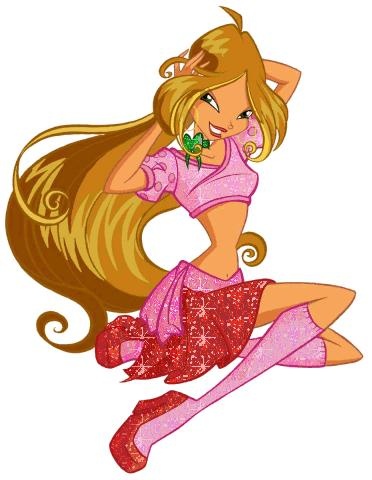 Флора сидит