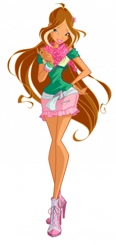 Школа Волшебниц Винкс Флора, стиль кафе / шарфики