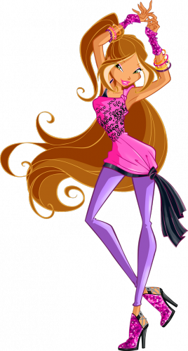 Флора в танцевальном наряде диско, Винкс 5 сезон