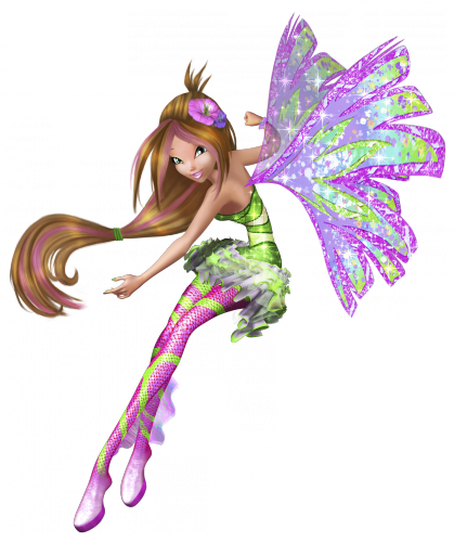 Винкс 3D превращение сиреникс, Флора