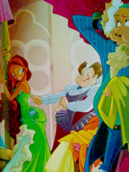 Лейла готовится к балу, картинка из книги про винкс русалок Winx Perle