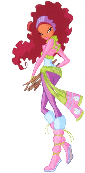 Зимний наряд Лейлы