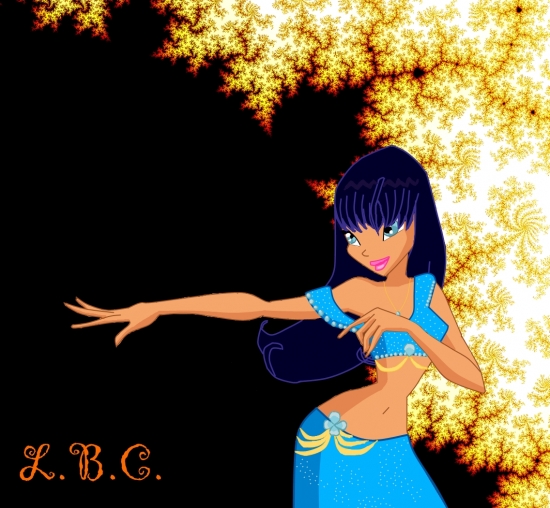 Восточная девушка в стиле Винкс