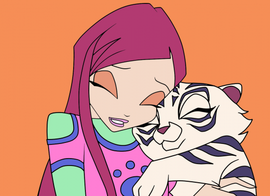 Рокси и тигра