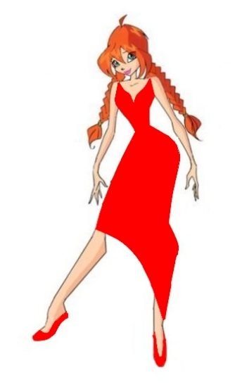 Блум в вечернем платье