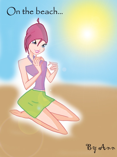 Текна на пляже