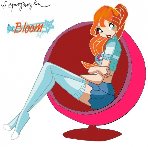 Блум в кресле