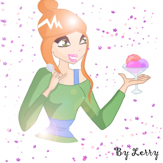 Лерри с  мороженым