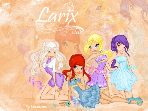 Larix Club. Wallpaper.