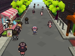Pokemon Black & Pokemon White скриншот из игры, город