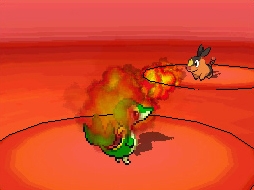 Pokemon Black & Pokemon White скриншот из игры, битва покемонов