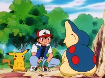 Кадр из 3 сезона аниме покемоны, The Johto Journeys