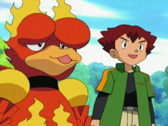 Кадр из аниме Покемон, Путь мастера