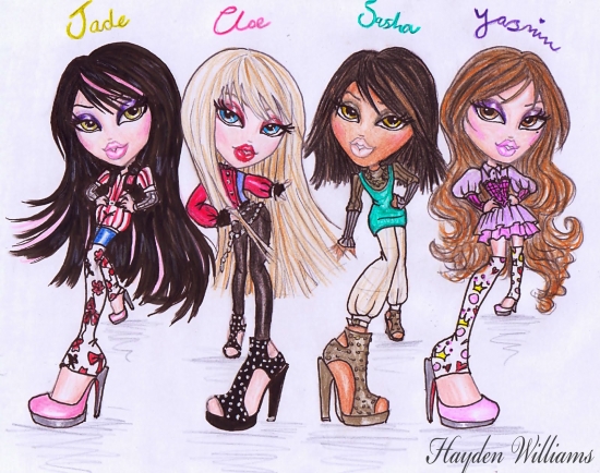 Рисунок Хайден Виллиама старые Братц в новой нарисовке