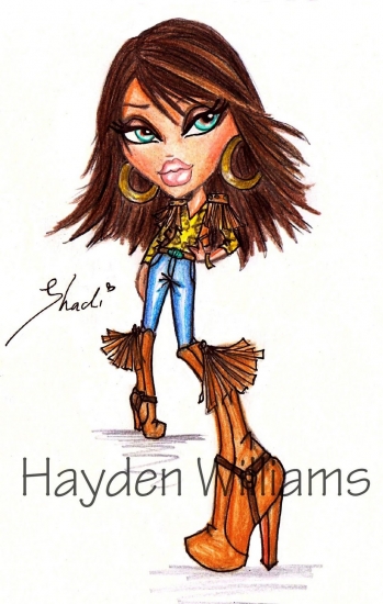Рисунок Хайден Виллиама новая Братц Шэди