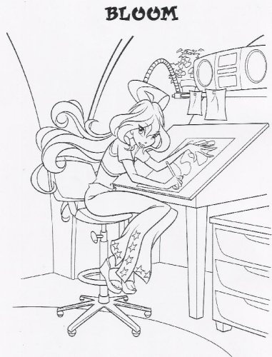 Раскраска Винкс Блум