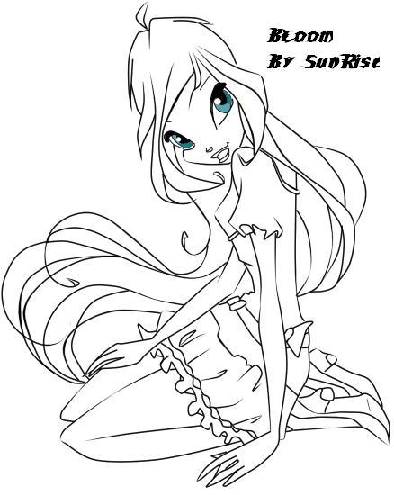 Раскраска Блум By SunRise х_х