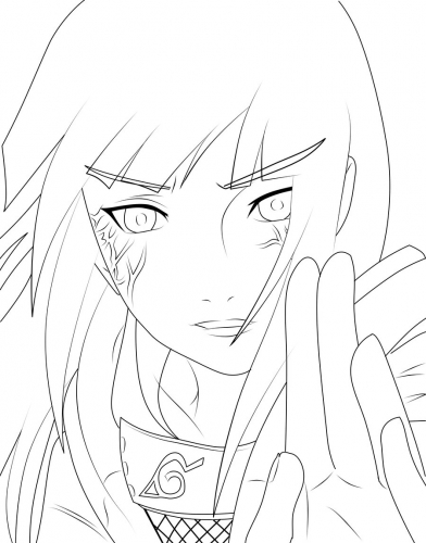 раскраска Хината шиппуден