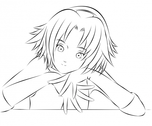 Раскраска Сакуры