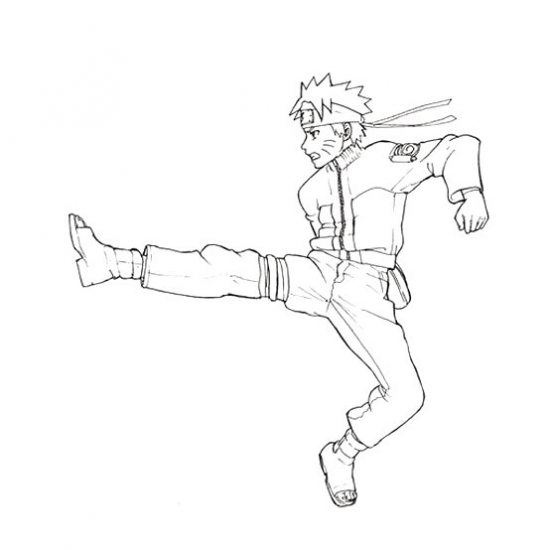 Раскраска Наруто