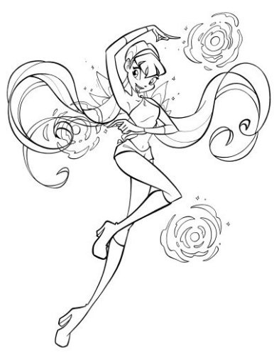 Раскраска магия Стелла