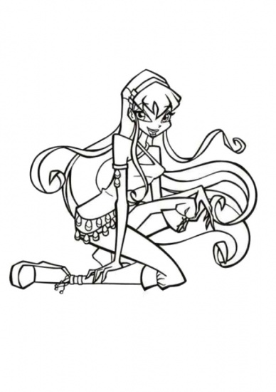 Раскраска Stella coloring